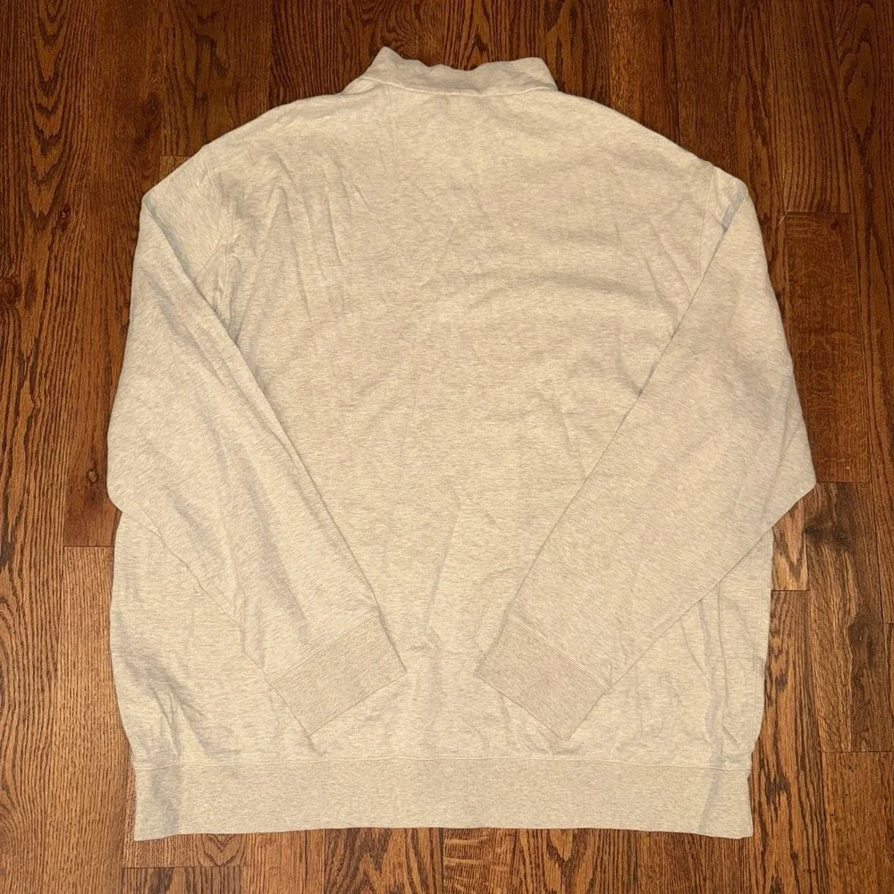 NWT Polo Ralph Lauren Performance‎ 1/4 Zip Pullover Men's 3XLT Grey Beige Soft